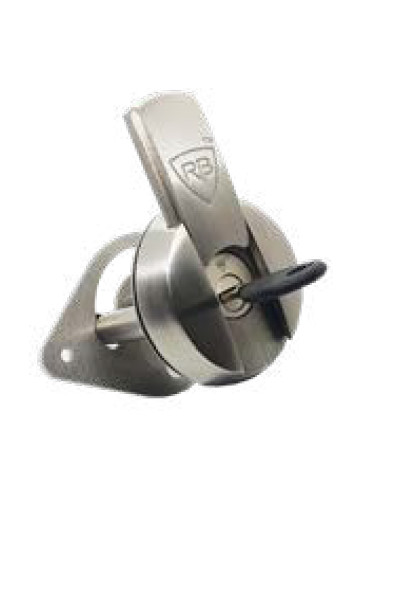 Sistema de bloqueo sobrepuesto y o embeido para vehículos o gabinetes expuestos a la interperie.

El cilindro está protegido por un sistema antimordaza y un protector deslizable para impedir el deposito de polvo o material perticulado, elaborado en acero inoxidable, para brindar la más alta resistencia a la corrosión.

El cilindro está configurado sobre la plataforma patentada KEYLOCX, diseñado para fijar el sistema de bloqueo en dos posiciones: abierto - cerrado.


 Funcionamiento: Rotación de 360º por accionamiento de la llave
 Componentes: Cuerpo y tambor: bronce, Escudo y tapa deslizable, acero inoxidable, sistema de pines telescópicos en acero inoxidable.
 Acabado (Estandar): Niquel satinado (US15).
 Plataforma del cilindro: Keylocx